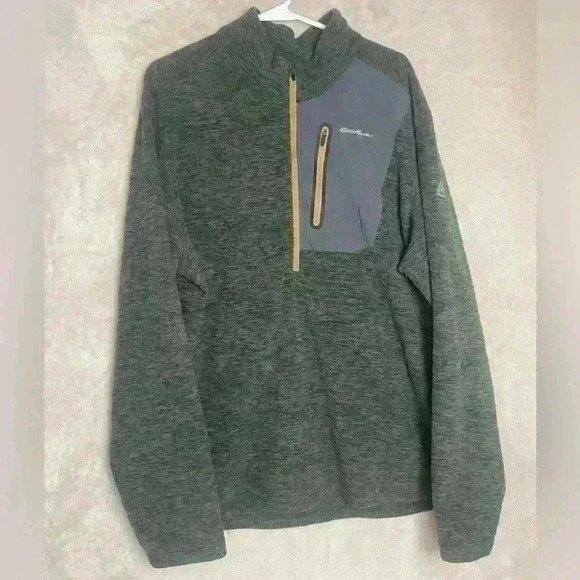 Eddie Bauer Sweater 1/4 Zip Tall - Picture 1 of 3